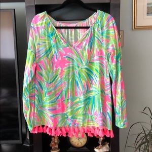 Lilly Pulitzer top with tassels